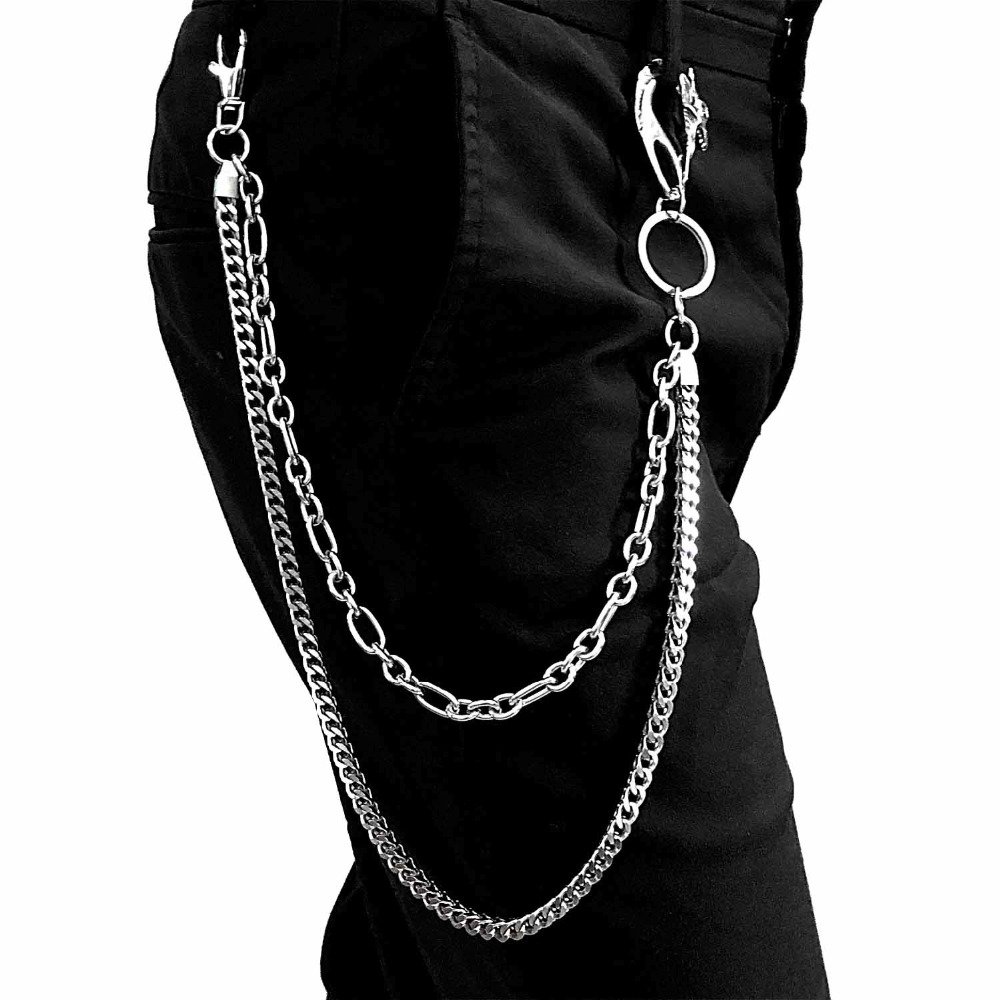 Чёрные Джëггеры с цепочками