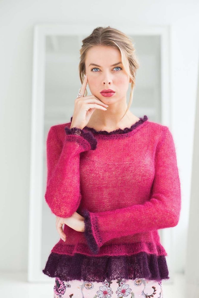 Кофточка из мохера