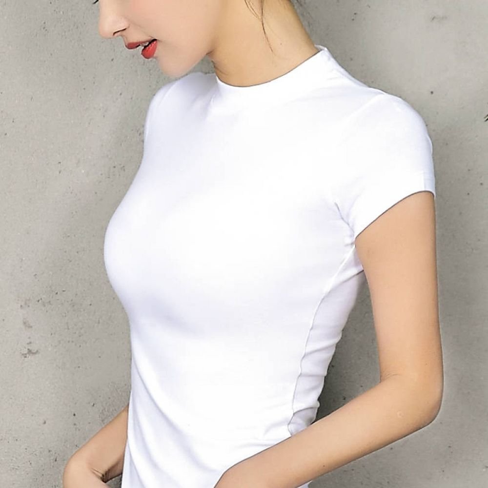 Обтягивающая футболка женская