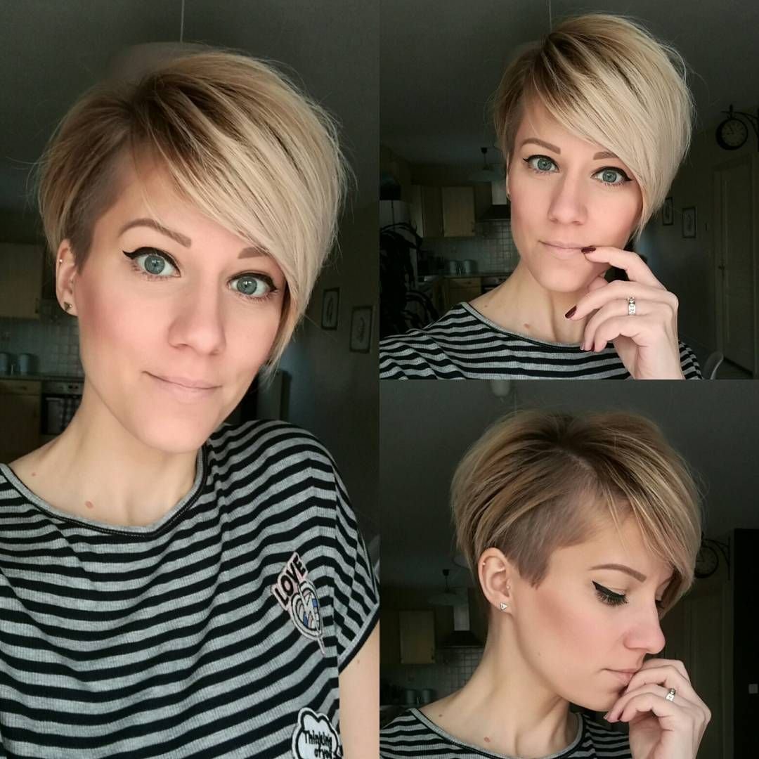 Асимметричная стрижка для полного лица