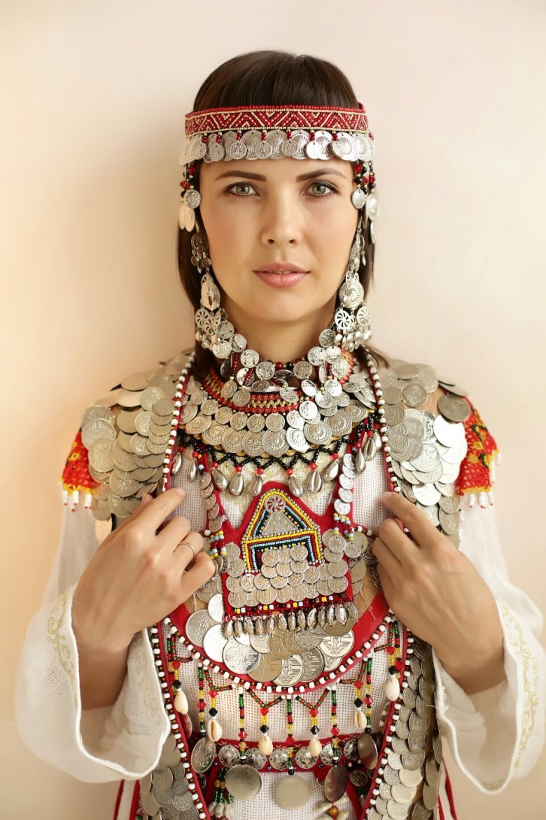 Башкирский женский головной убор кашмау
