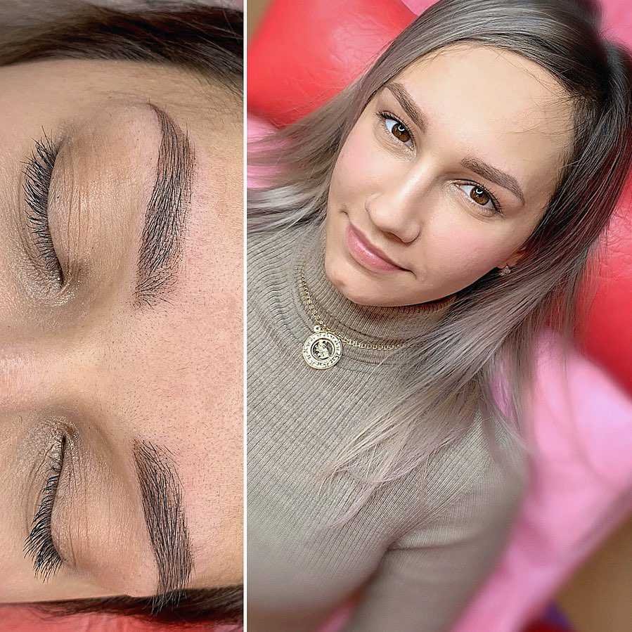 Пудровые брови цвет графит