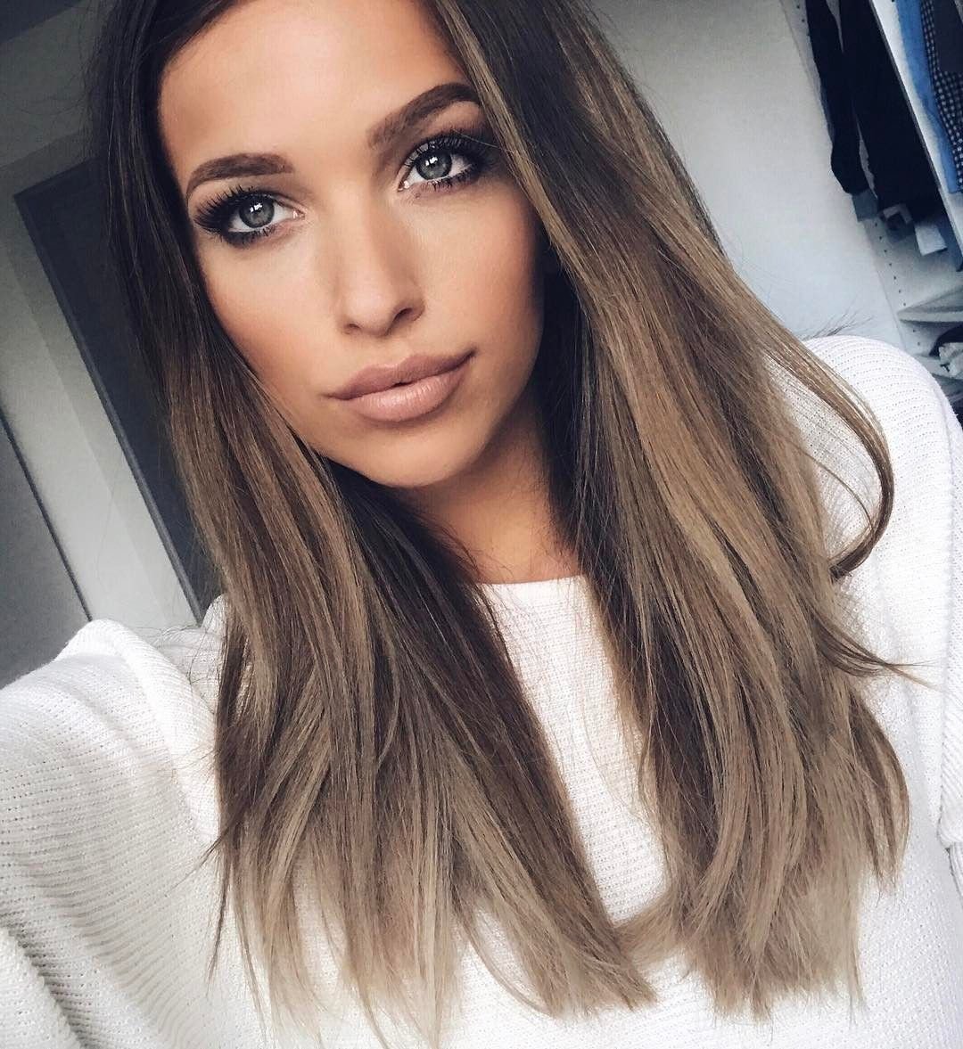 Темный цвет волос с холодным оттенком