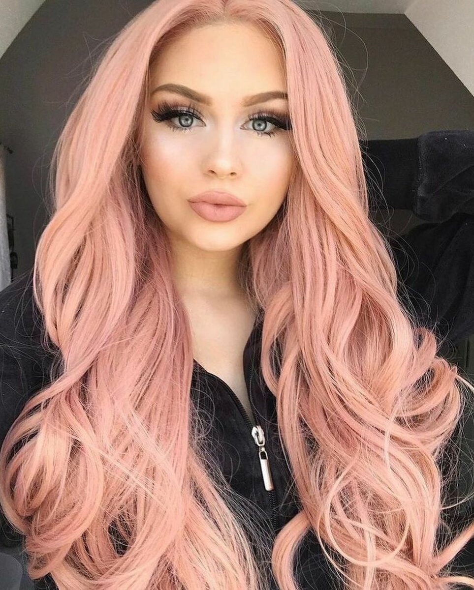 Цвет волос с розовинкой