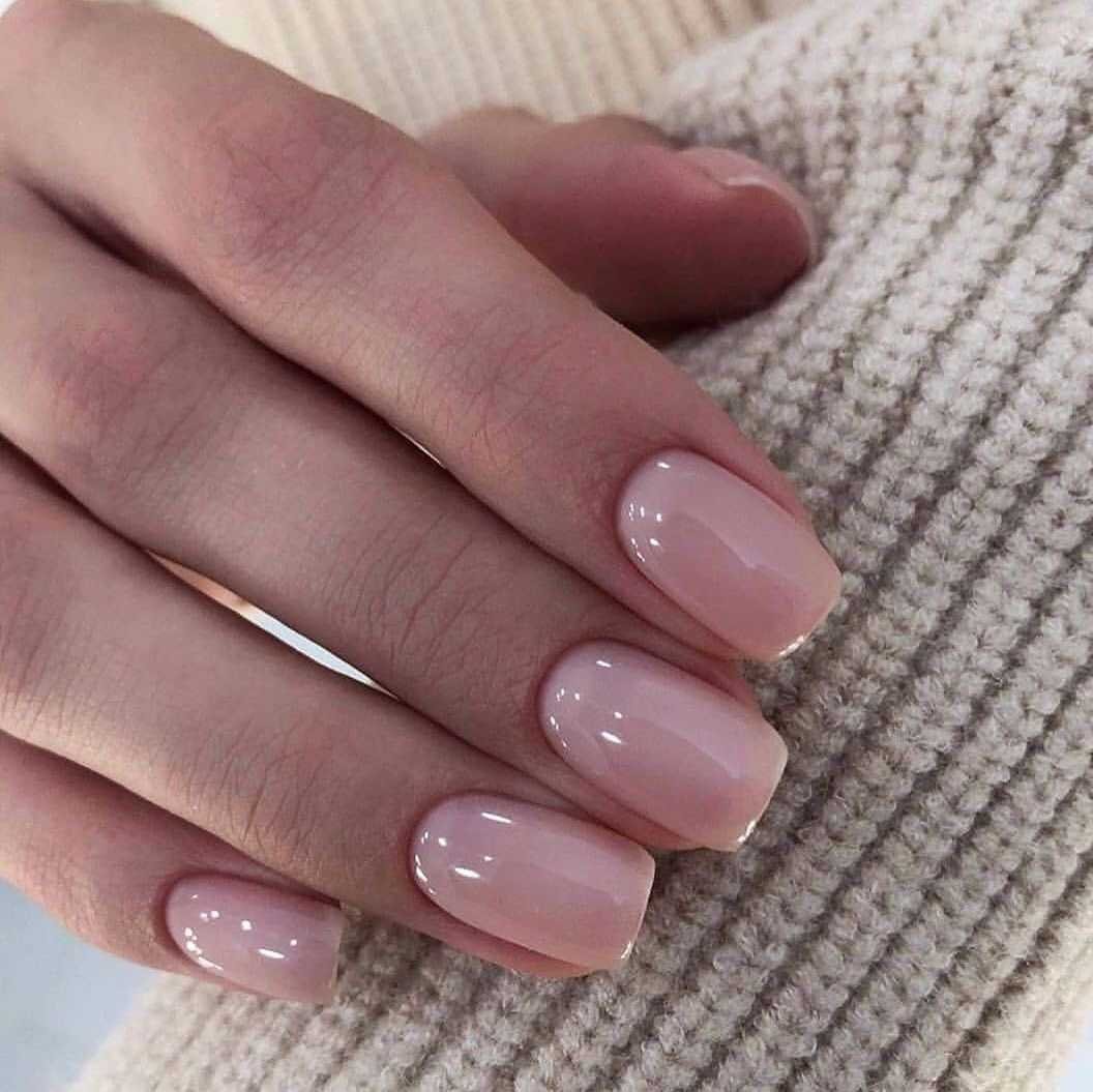 Маникюр гель лак нюдовый