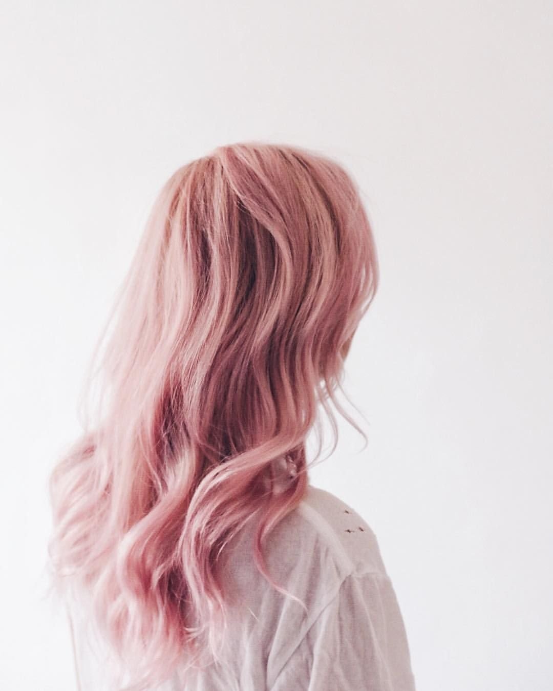 Розоватый цвет волос - 74 photo
