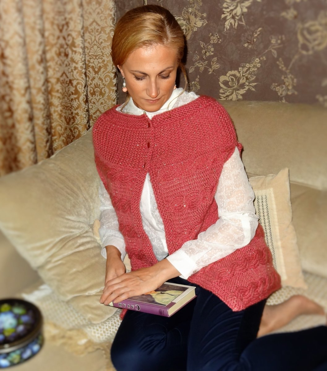 Жилет с косами