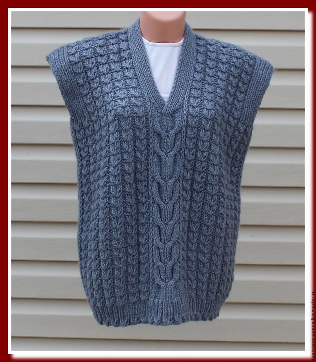 Жилет с косами