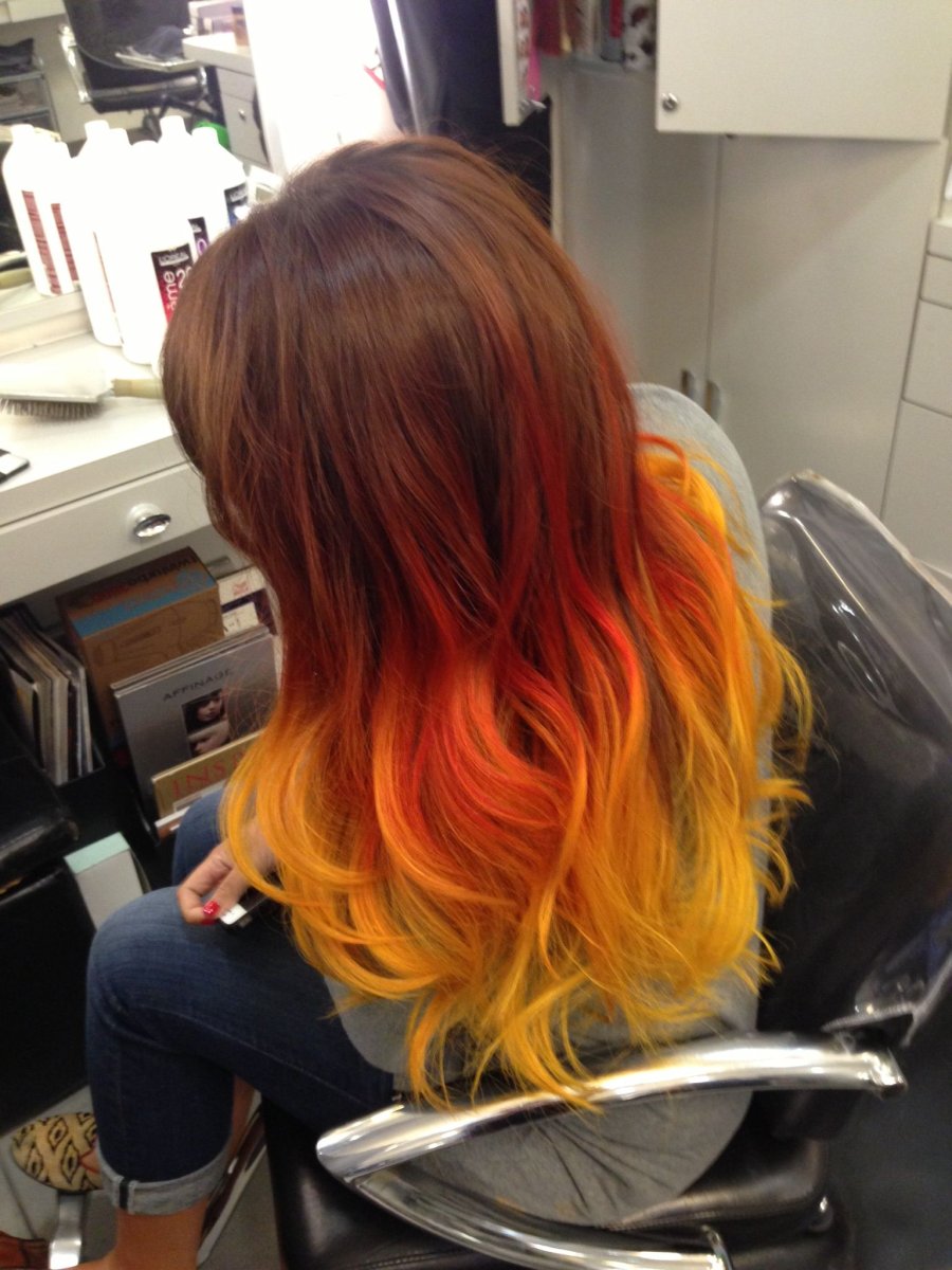 Омбре рыжий