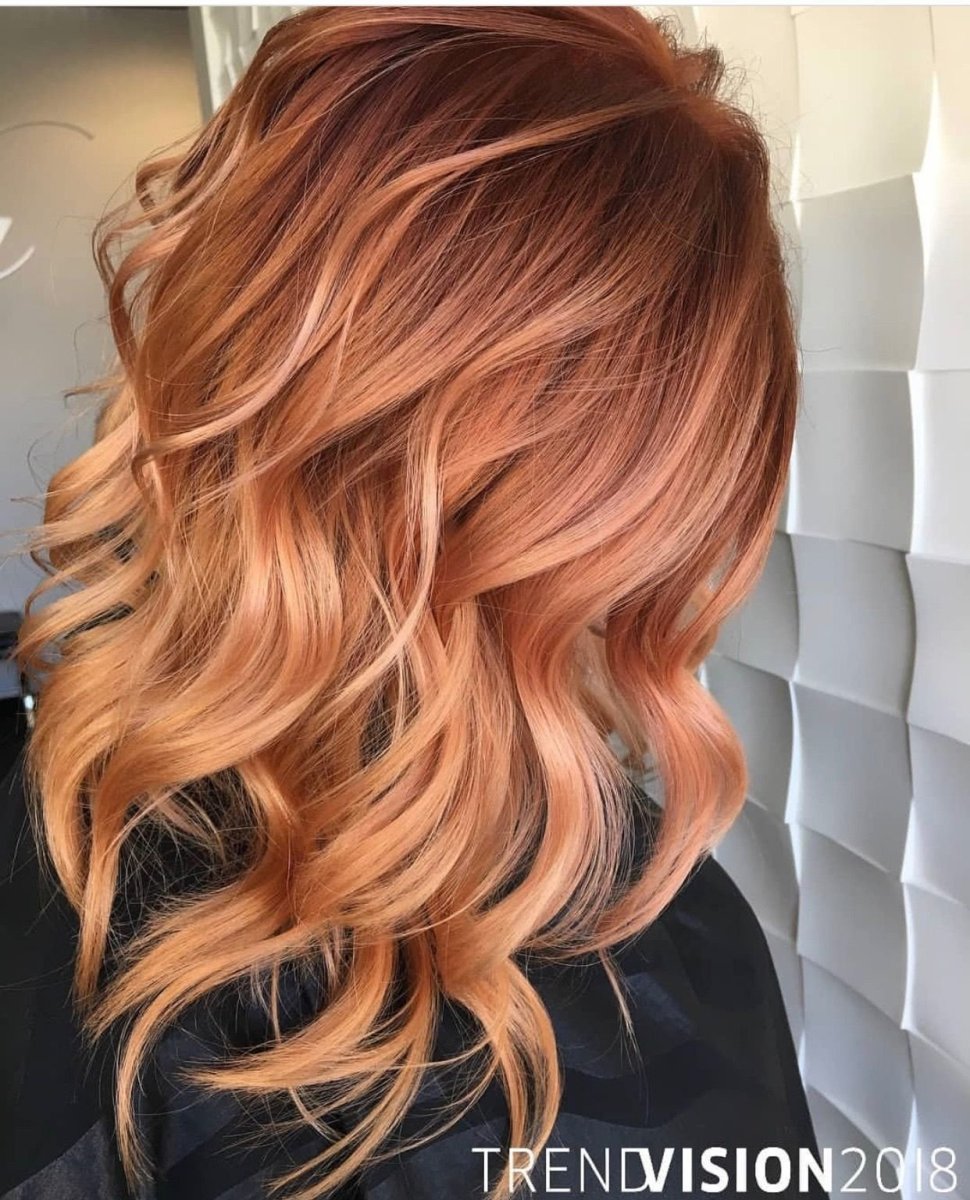 Окрашивание волос рыжий с красным