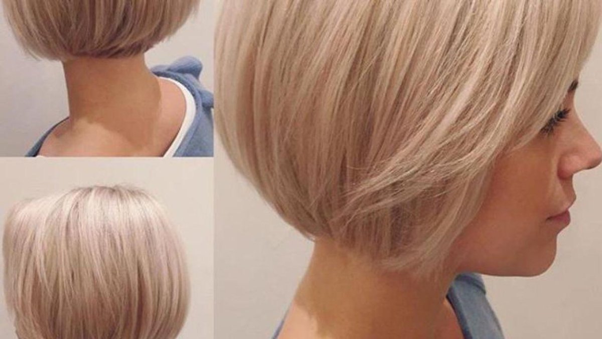 Стрижка Боб каре с поднятым затылком