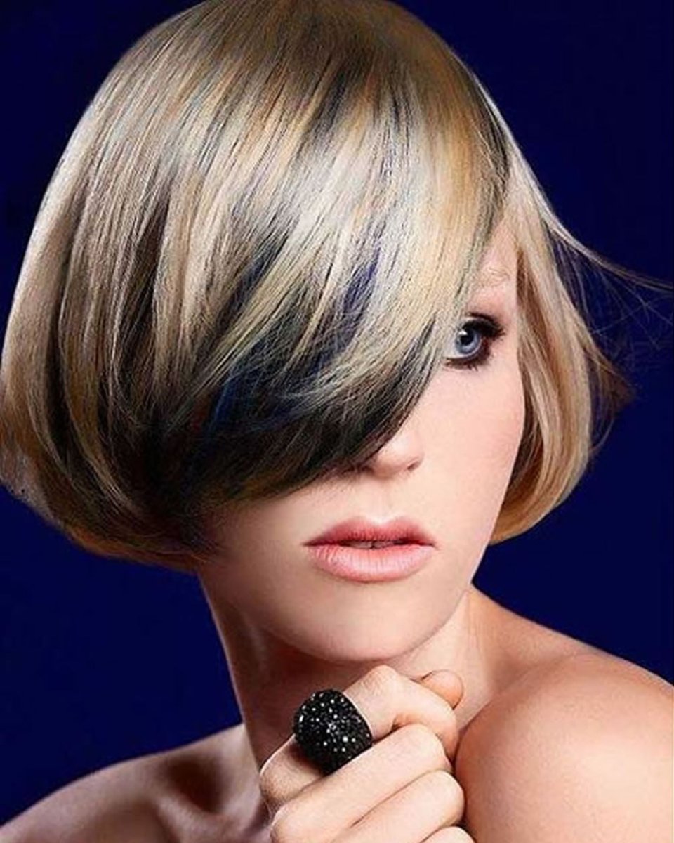 Колорирование на светлые волосы короткие