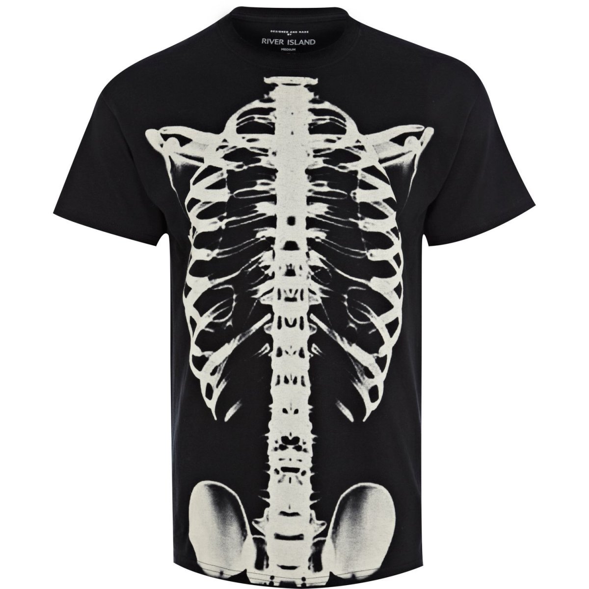 Кофта с костями скелета