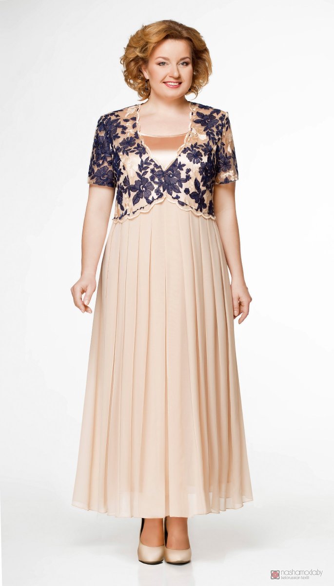 Женское платье для торжества для полных женщин