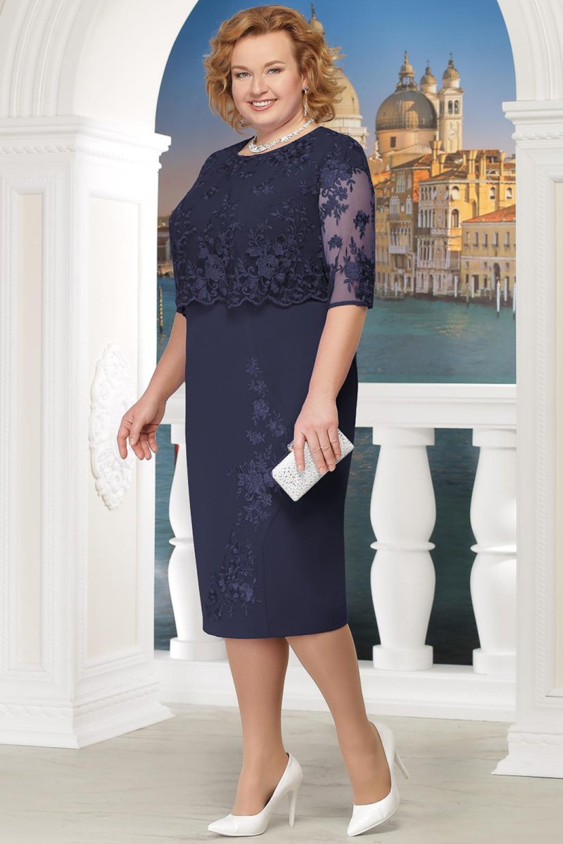 Блузабай платье нарядные Нинель 56 размера