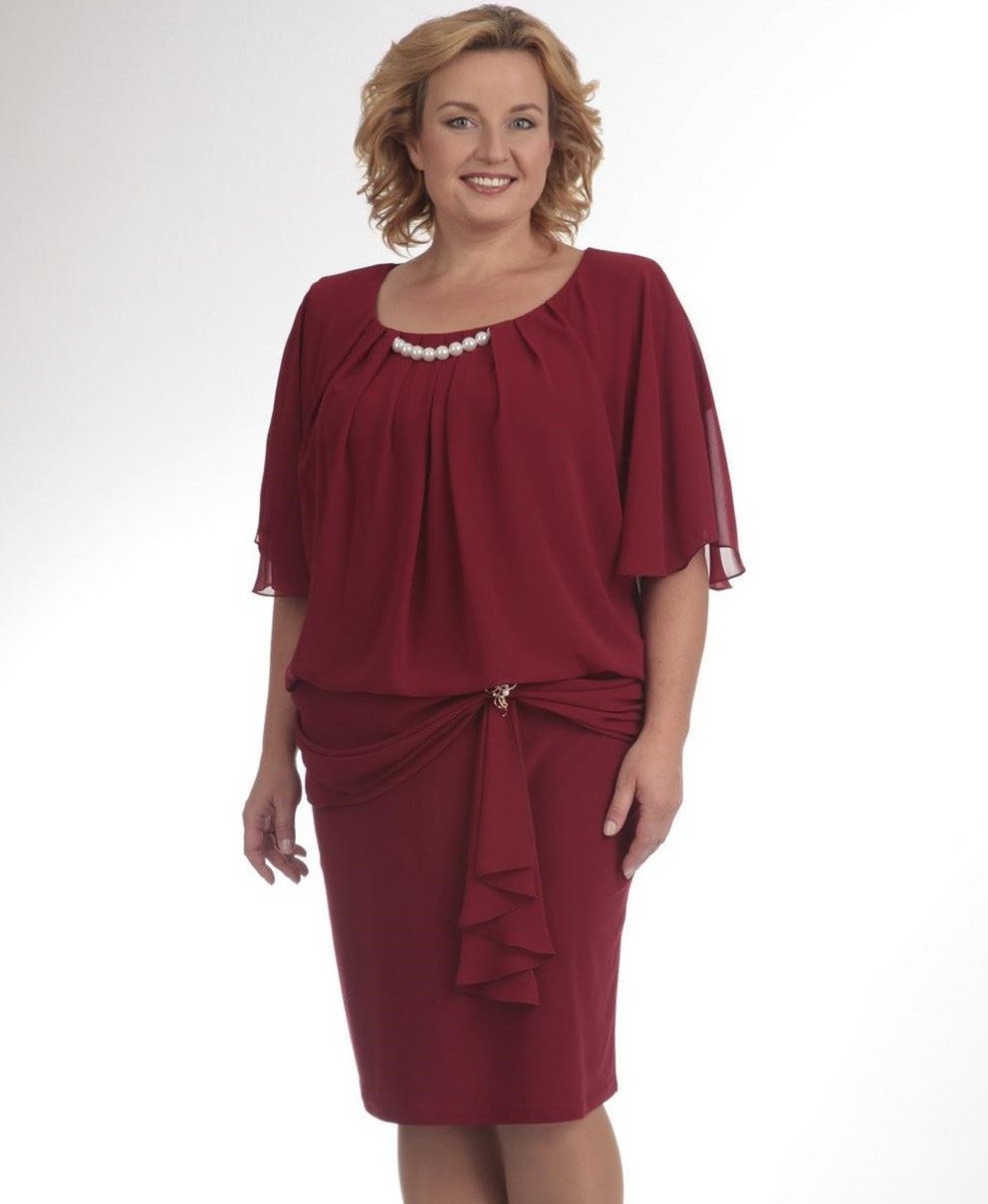 Элегантное платье для женщины 50 лет Нинель 2100