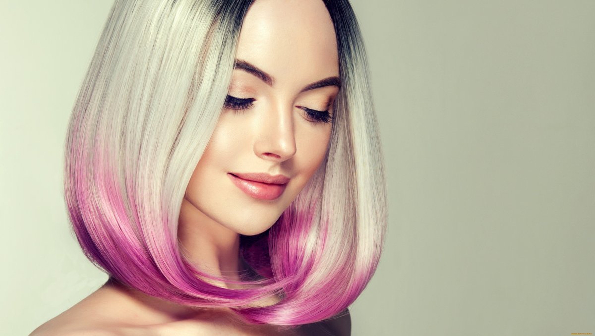 Разноцветное мелирование