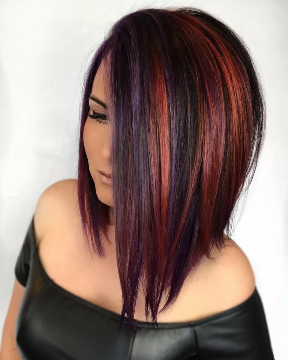 Фиолетовые пряди