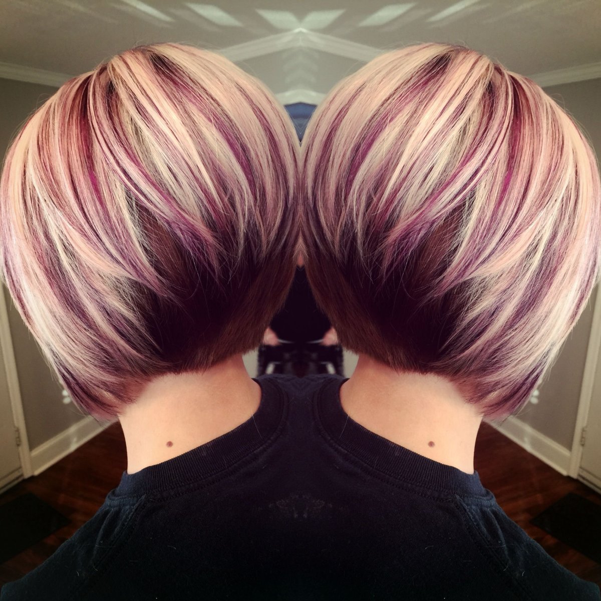 Пикси Боб с цветными прядями