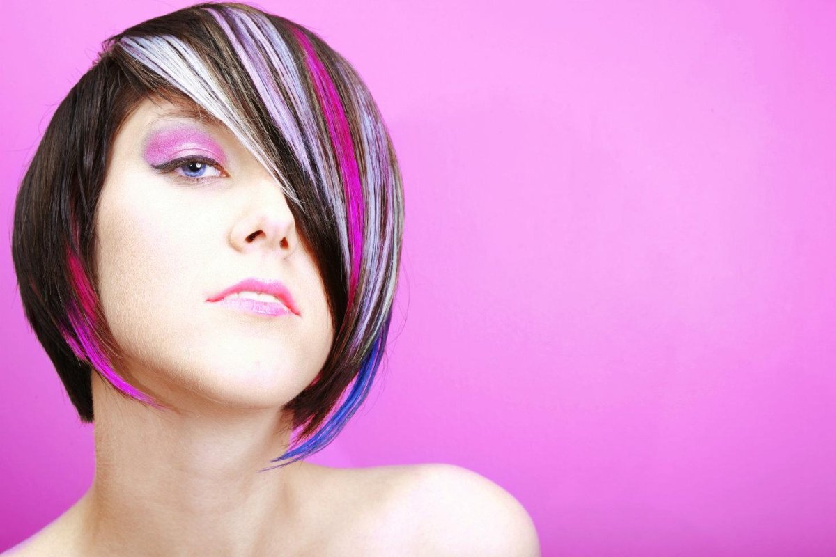 Цветные ПРЯТКИ на короткие волосы