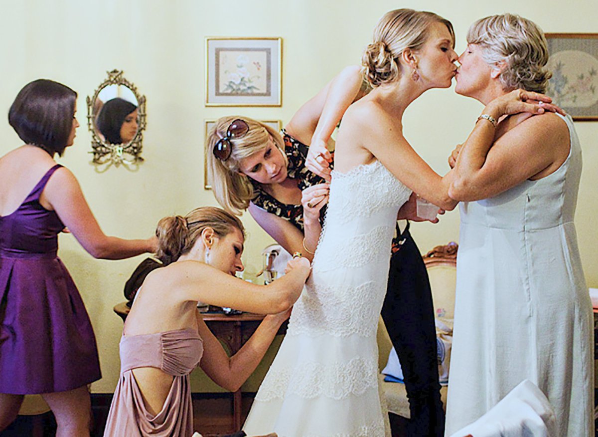 Лесбийская свадьба ретро