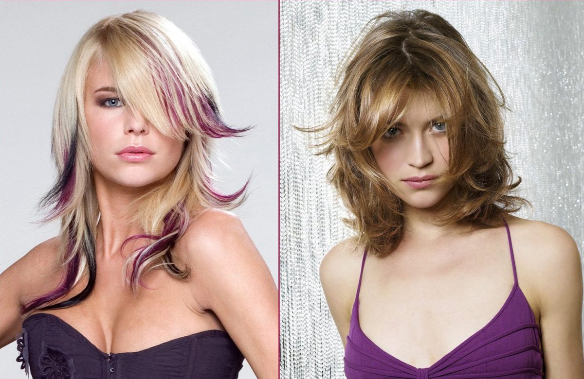 Стрижки Каскад полудлинные