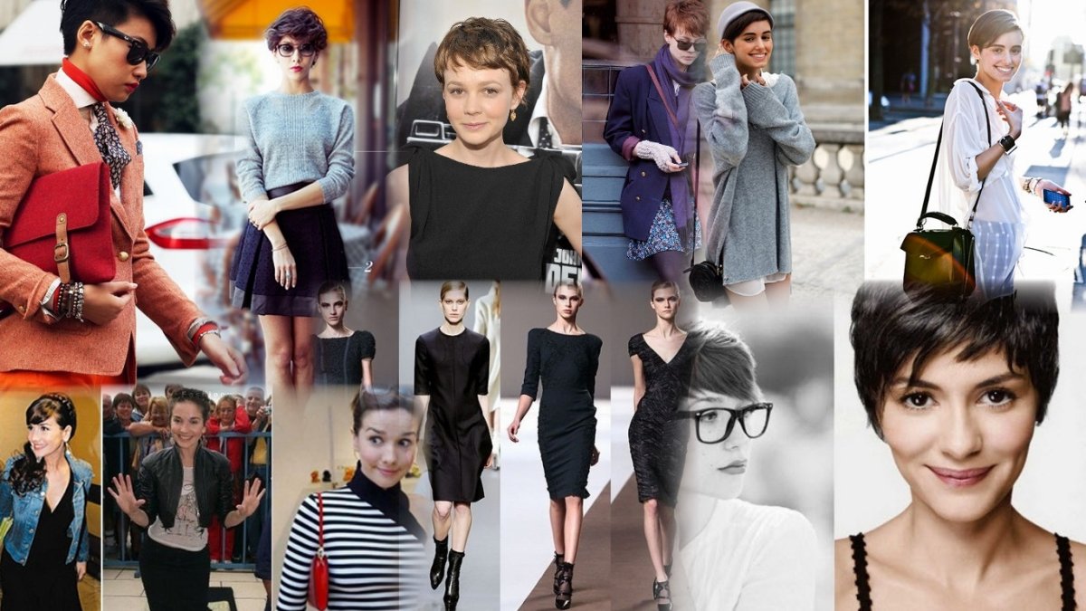 Стиль одежды с короткой стрижкой