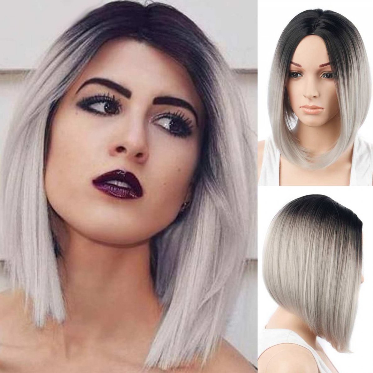 Волосы с темными корнями