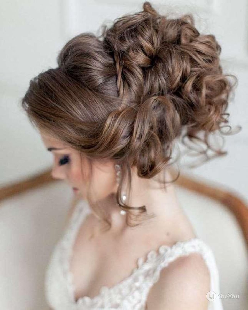 Свадебные причёски на длинные волосы собранные