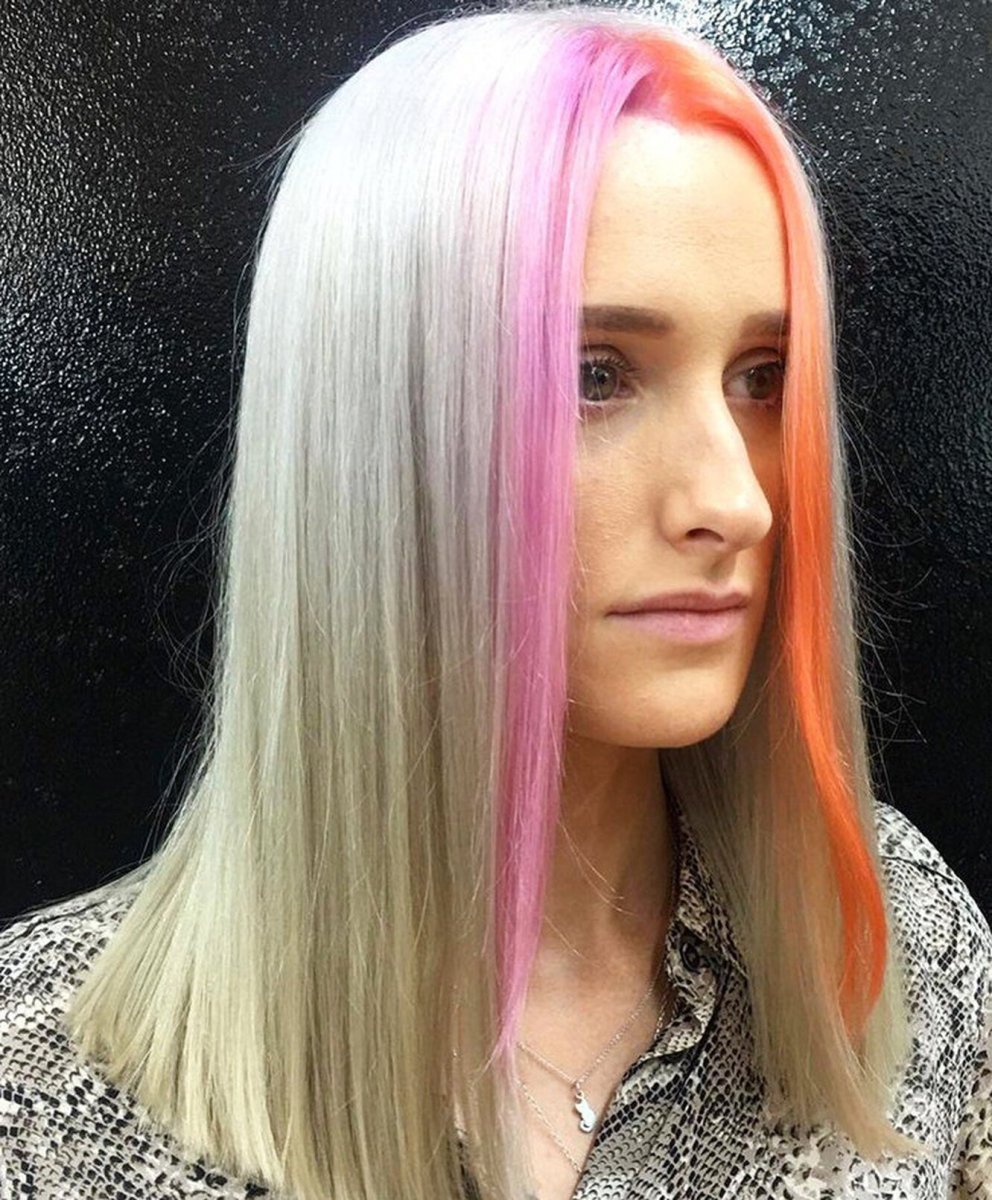 Цветные передние пряди