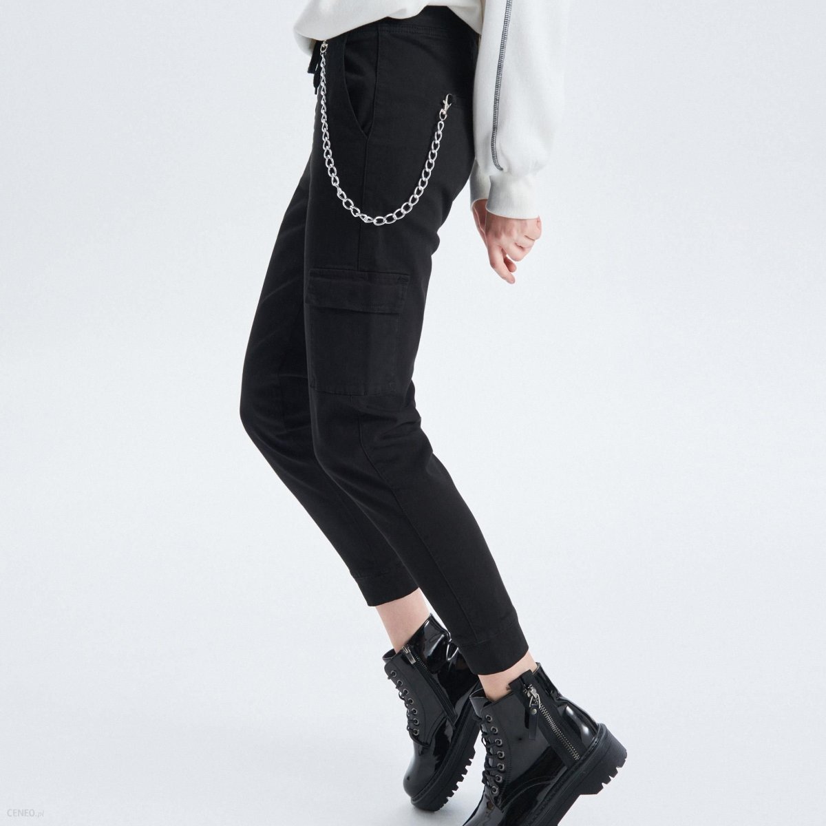 Кропп джоггеры с ремнем женские