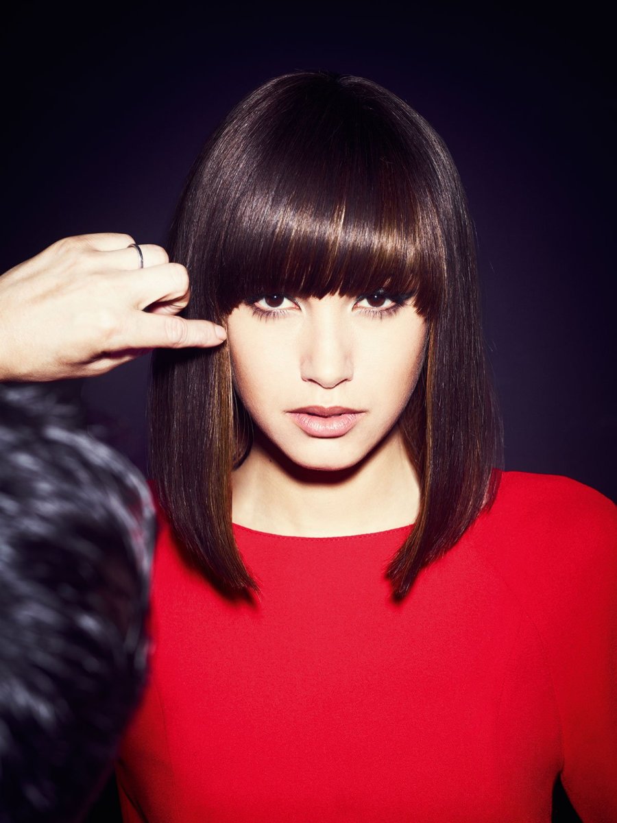 Челка шторка самой себе подстричь