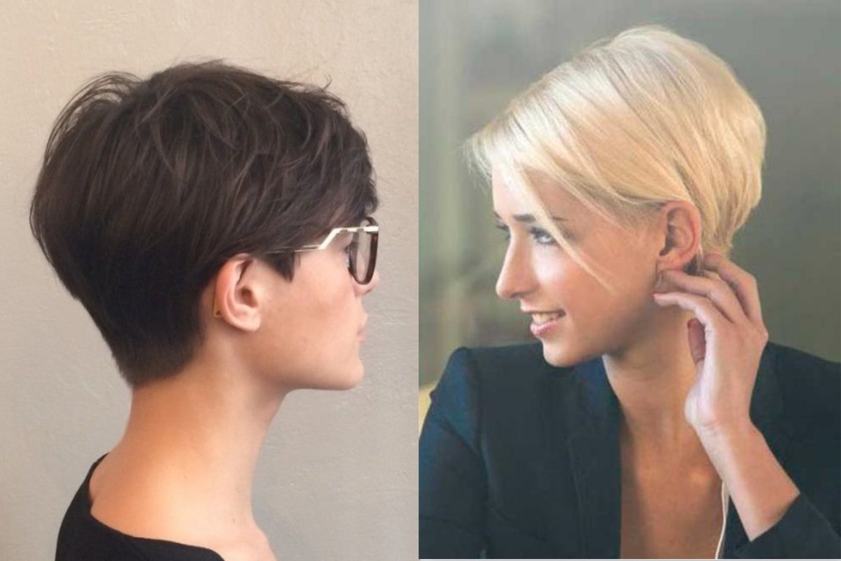 Стрижка Пикси Боб на короткие волосы на круглое лицо