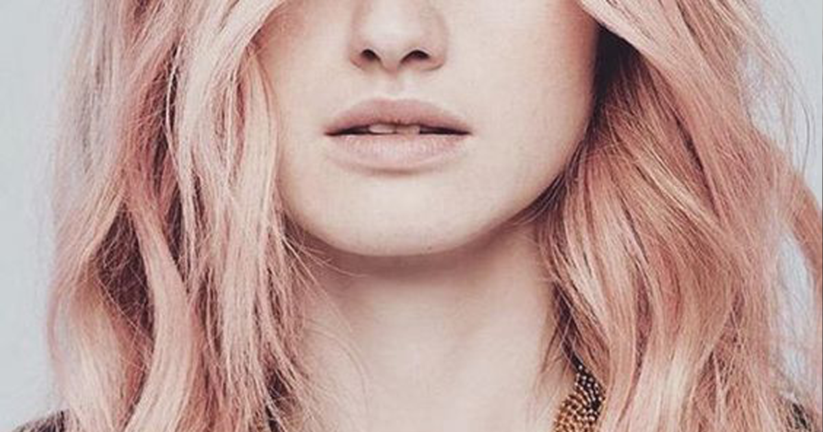 Розовая бронза цвет волос