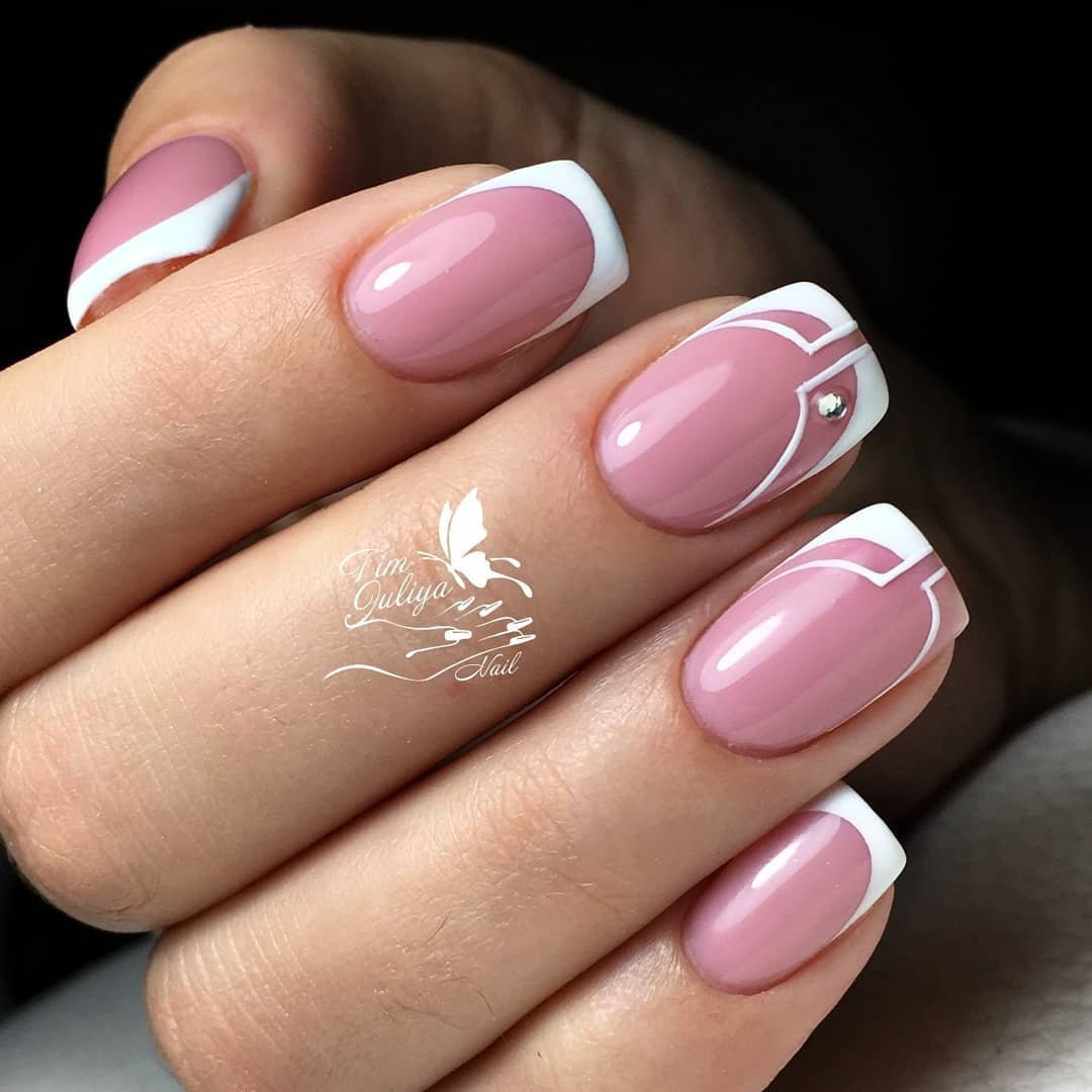 Розовый френч