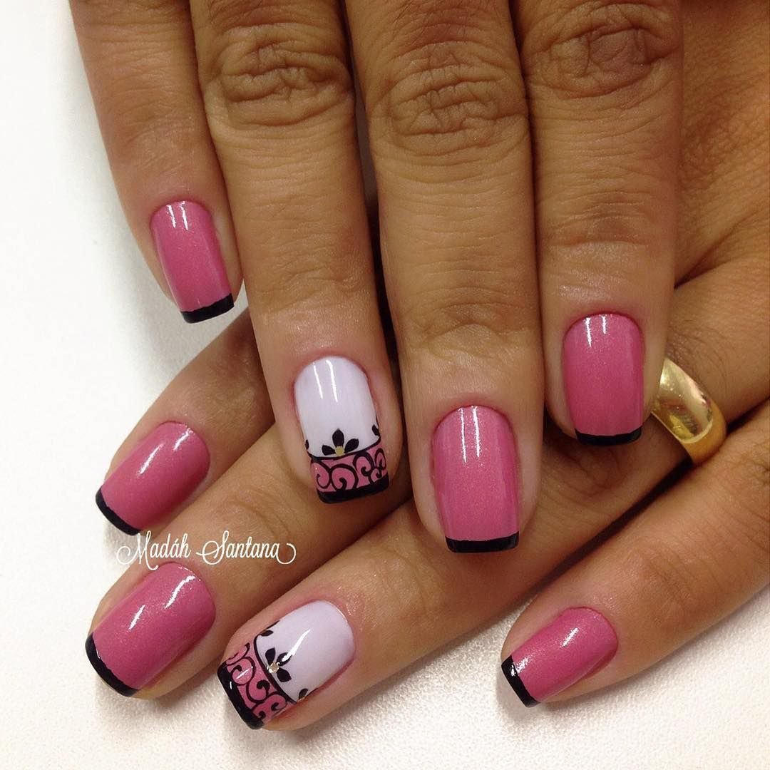 Розовый френч