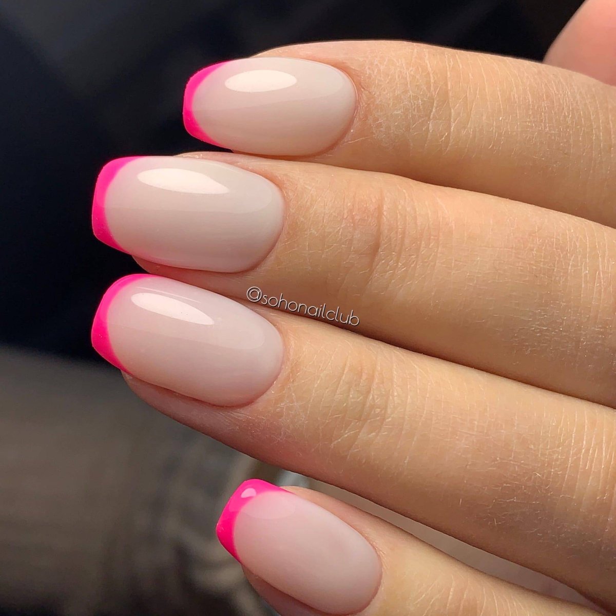 Розовый френч