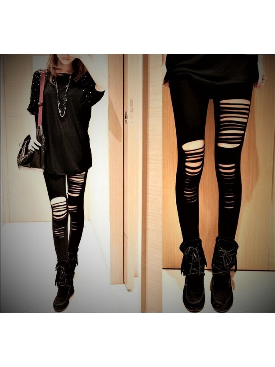 Рваные лосины