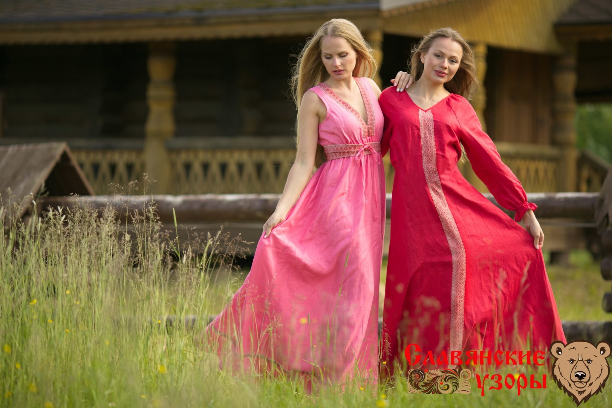 Жило было платье. Льняное платье в русском стиле. Славянское платье. Платье из льна в русском стиле. Красное льняное платье.