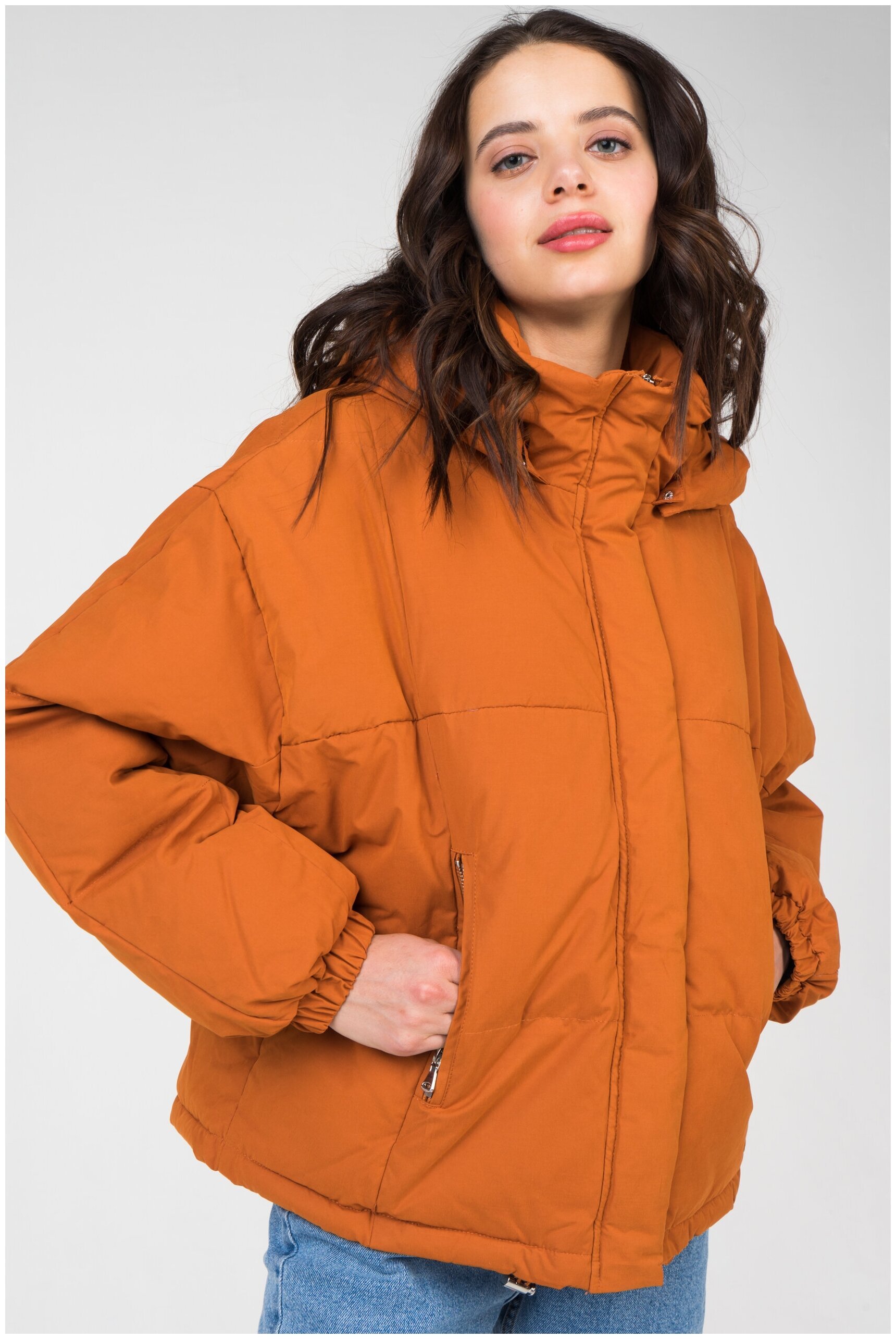 Оранжевая куртка женская