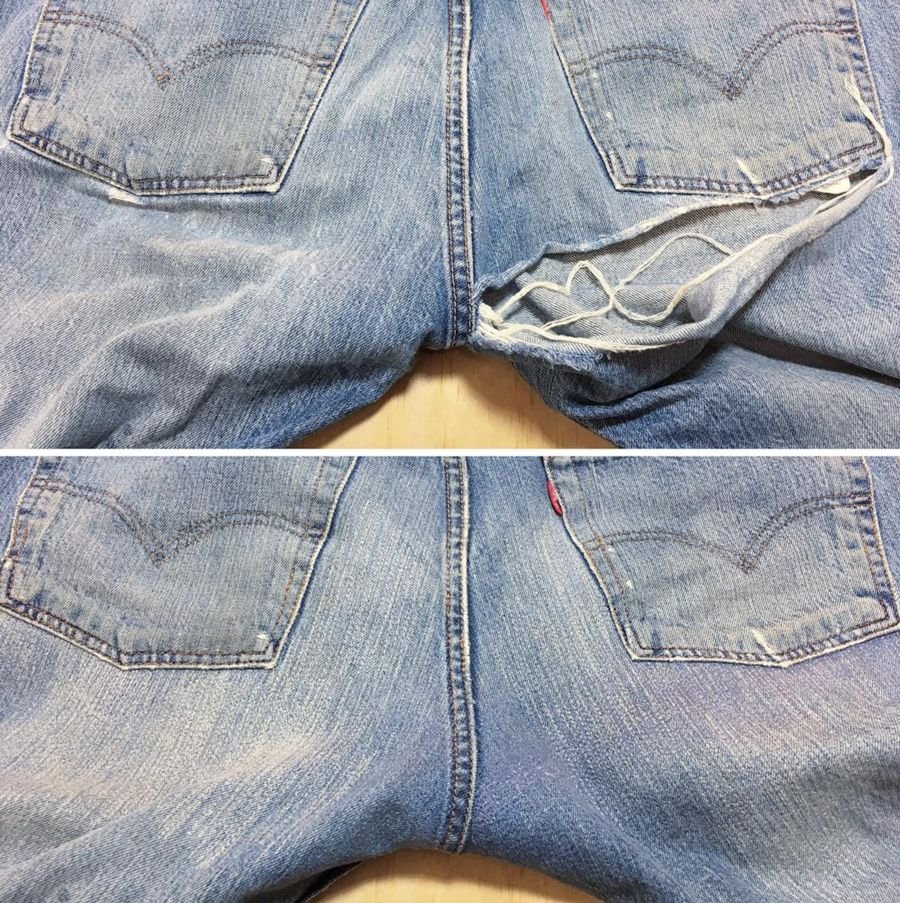 как зашить дырку на жопе на джинсах фото 69