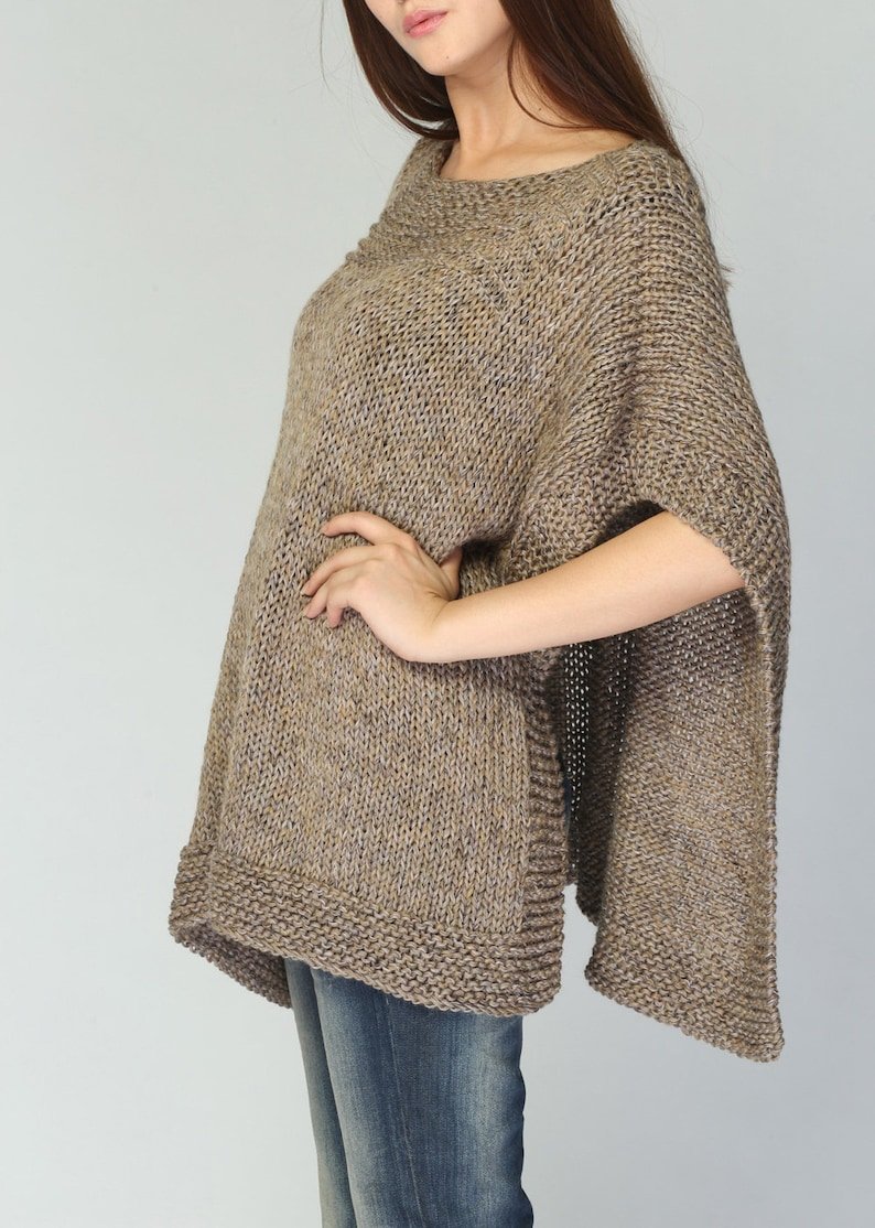 Жилет пончо оверсайз