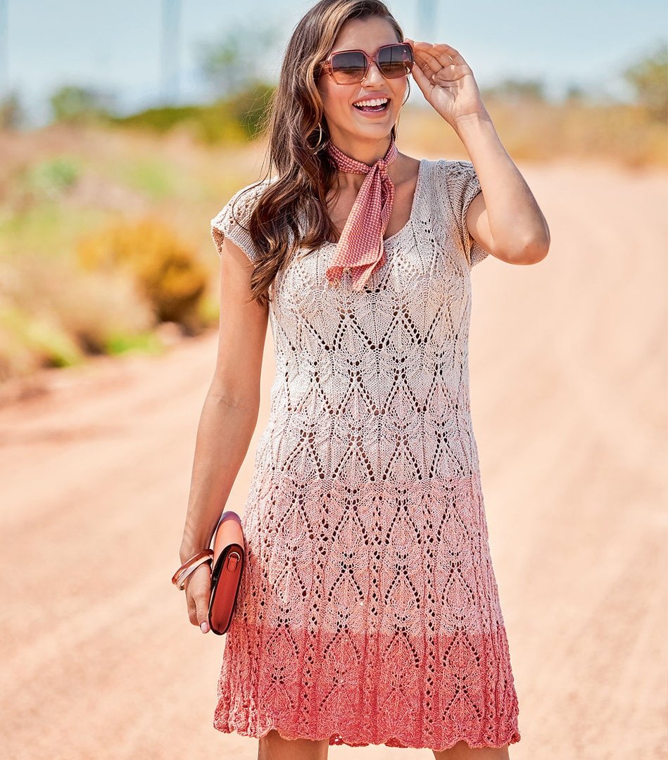 Платье из хлопковой пряжи