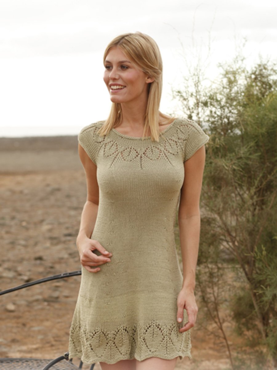 Вязаное платье Дропс